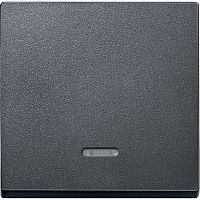 Лицевая панель Schneider Electric Merten System M для 1-кл. выключателя с подсветкой антрацит картинка